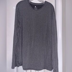 All in Motion XL Charcoal Gray Quick Dry Wicking Long Sleeve Tee Shirt